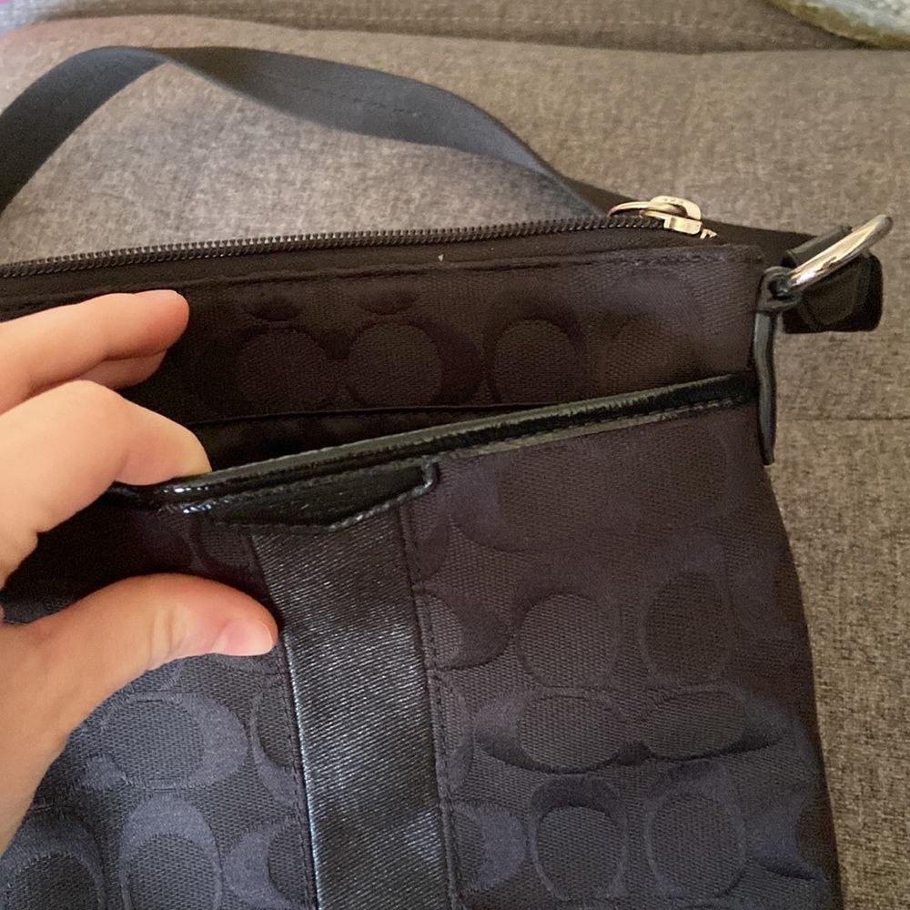 Black Coach Crossbody Purse - Picture 3 of 11
